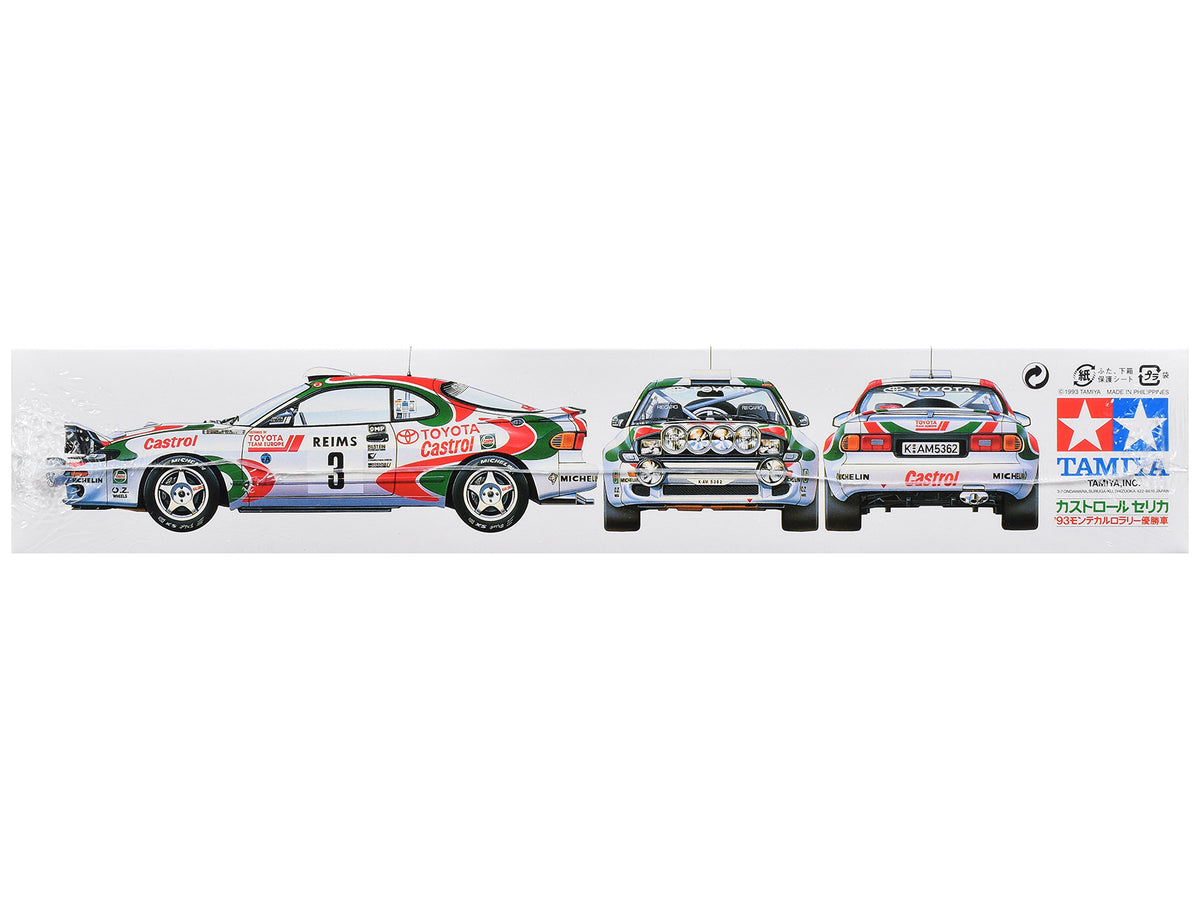 Model Kit Toyota Celica GT-Four (Castrol Celica) #3 Winner 'Monte-Carlo Rally' (1993) 1/24 Scale Model by Tamiya