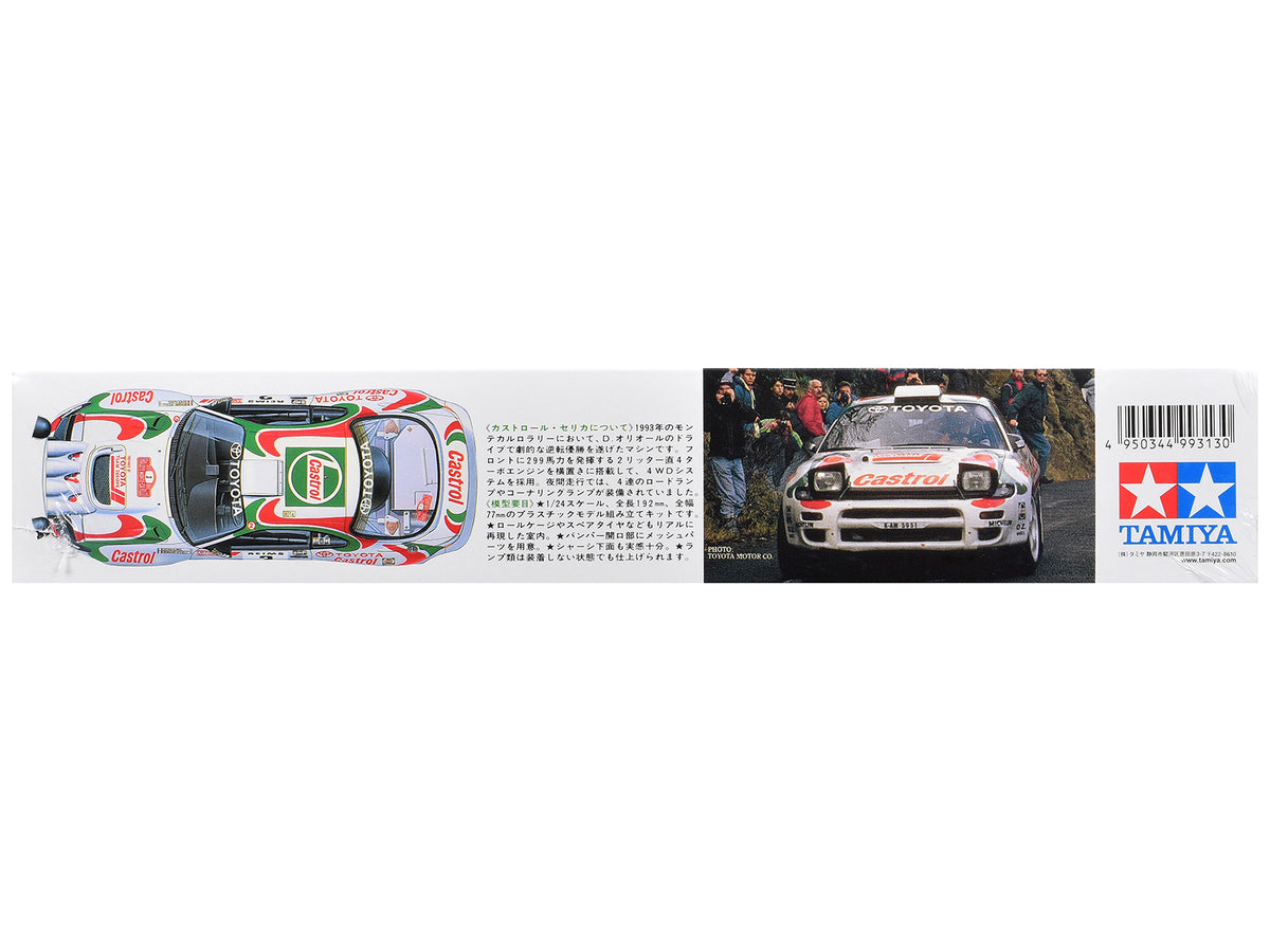 Model Kit Toyota Celica GT-Four (Castrol Celica) #3 Winner 'Monte-Carlo Rally' (1993) 1/24 Scale Model by Tamiya