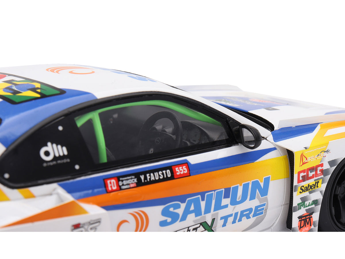 Nissan LB-Super Silhouette S15 SILVIA #555 Yukio Fausto 'Formula Drift Japan' (2023) 1/18 Model Car by Top Speed