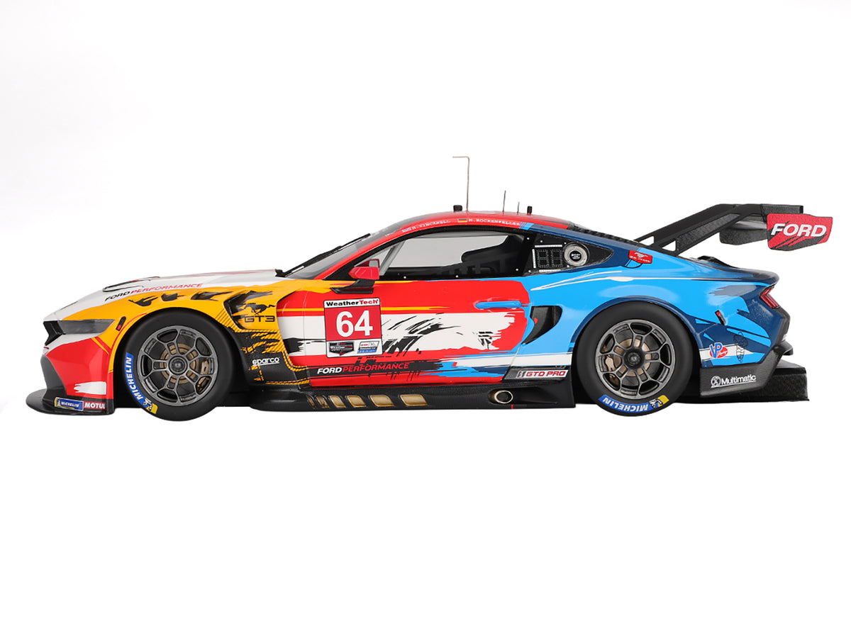 Ford Mustang GT3 #64 Mike Rockenfeller - Harry Tincknell 'Ford Multimatic Motorsports' 'Motul Course de Monterey - Laguna Seca' (2024) 1/18 Model Car by Top Speed