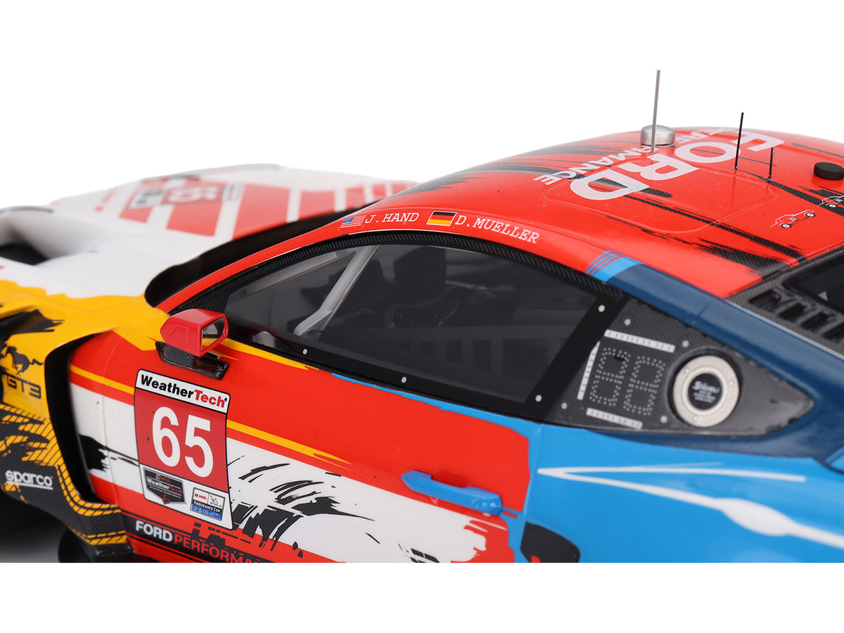 Ford Mustang GT3 #65 Joey Hand - Dirk Muller 'Ford Multimatic Motorsports' 'Motul Course de Monterey - Laguna Seca' (2024) 1/18 Model Car by Top Speed