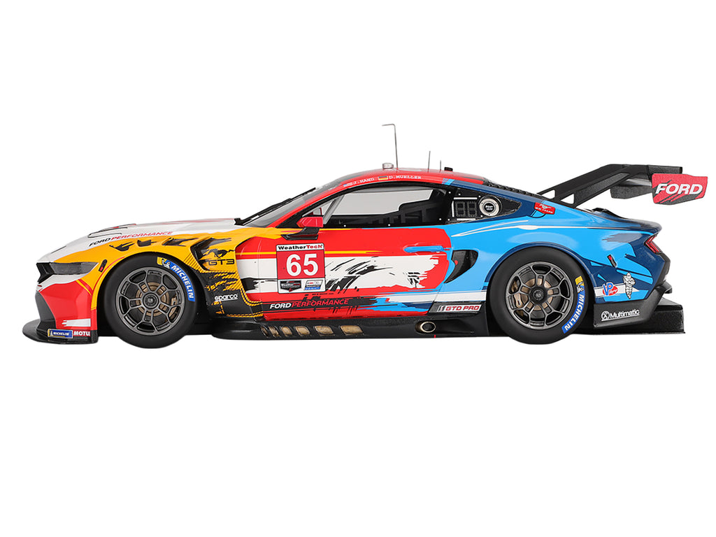 Ford Mustang GT3 #65 Joey Hand - Dirk Muller 'Ford Multimatic Motorsports' 'Motul Course de Monterey - Laguna Seca' (2024) 1/18 Model Car by Top Speed