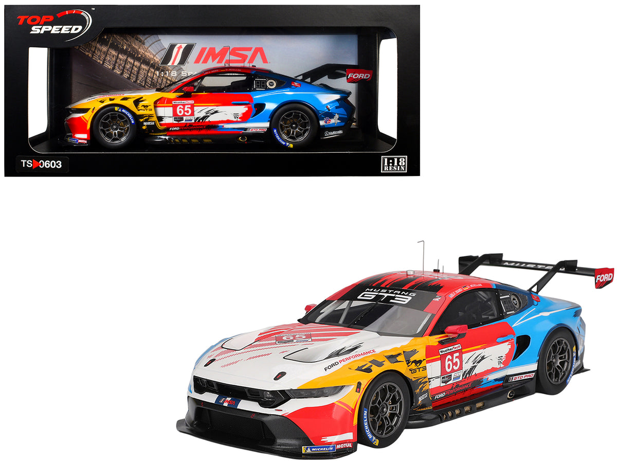 Ford Mustang GT3 #65 Joey Hand - Dirk Muller 'Ford Multimatic Motorsports' 'Motul Course de Monterey - Laguna Seca' (2024) 1/18 Model Car by Top Speed