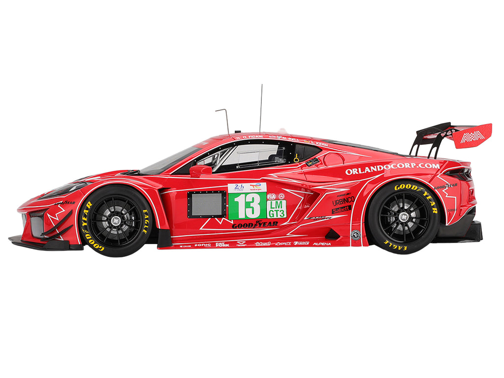 Chevrolet Corvette Z06 GT3.R #13 Matt Bell - Orey Fidani - Lars Kern 'AWA Racing' '24 Hours of Le Mans' (2025) 1/18 Model Car by Top Speed