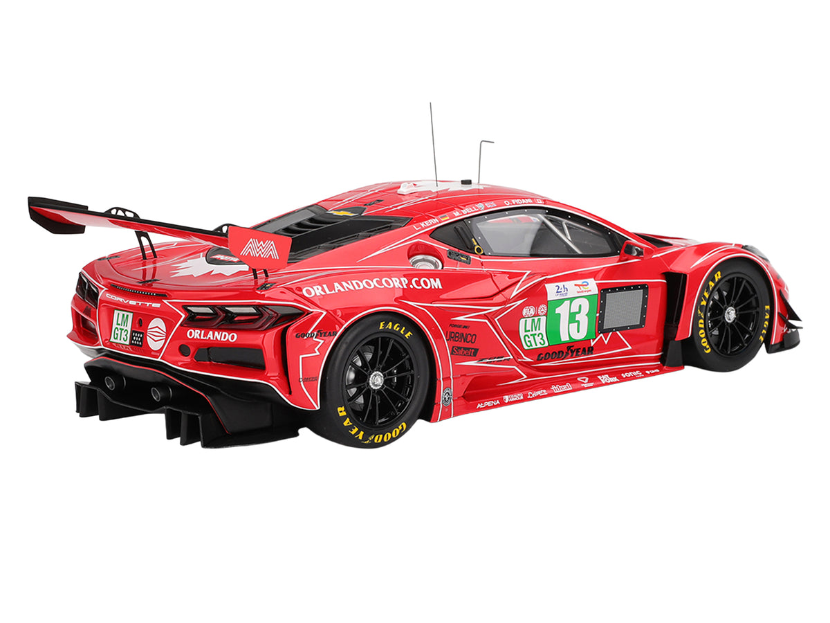Chevrolet Corvette Z06 GT3.R #13 Matt Bell - Orey Fidani - Lars Kern 'AWA Racing' '24 Hours of Le Mans' (2025) 1/18 Model Car by Top Speed
