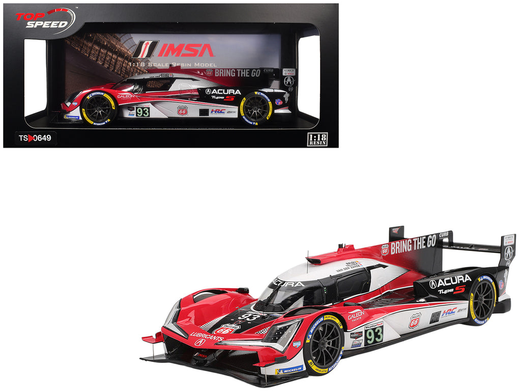 Acura ARX-06 #93 Alex Palou - Renger van der Zande - Nick Yelloly 'Acura Meyer Shank Racing' 3rd Place GTP IMSA '12 Hours of Sebring' (2025) 1/18 Model Car by Top Speed
