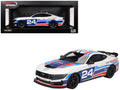 Ford Mustang Dark Horse #24 'Ford Performance Racing School' White with Graphics 1/18 Model Car by Top Speed