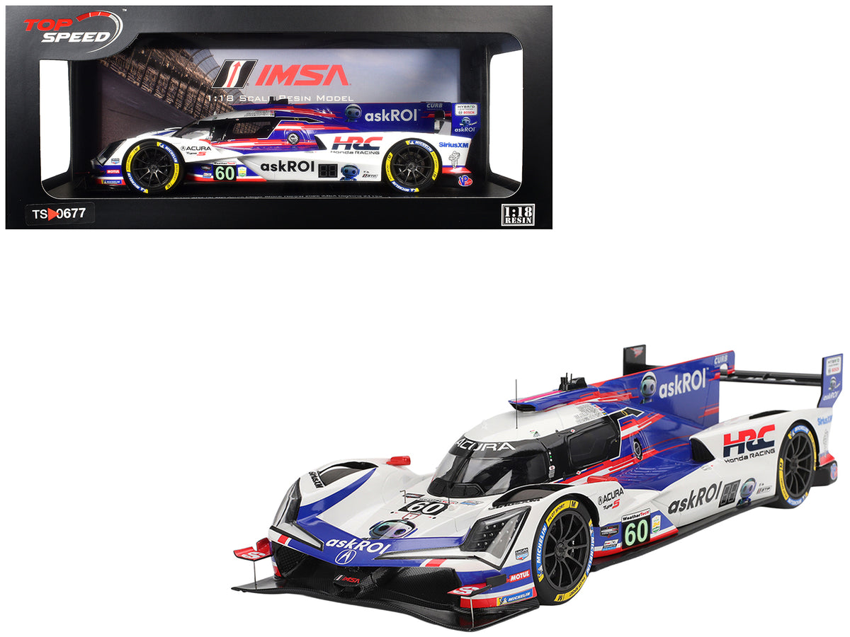 Acura ARX-06 GTP #60 Tom Blomqvist - Colin Braun - Scott Dixon - Felix Rosenqvist 'Acura Meyer Shank Racing with Curb-Agajanian' 2nd Place IMSA '24 Hours of Daytona' (2025) 1/18 Model Car by Top Speed