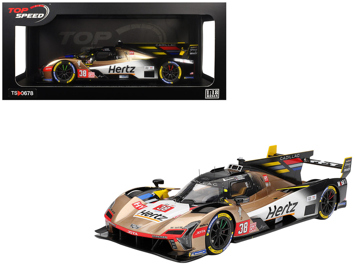 Cadillac V-Series.R #38 Earl Bamber - Sebastien Bourdais - Jenson Button 'Cadillac Hertz Team Jota' FIA WEC '24 Hours of Le Mans' (2025) 1/18 Model Car by Top Speed