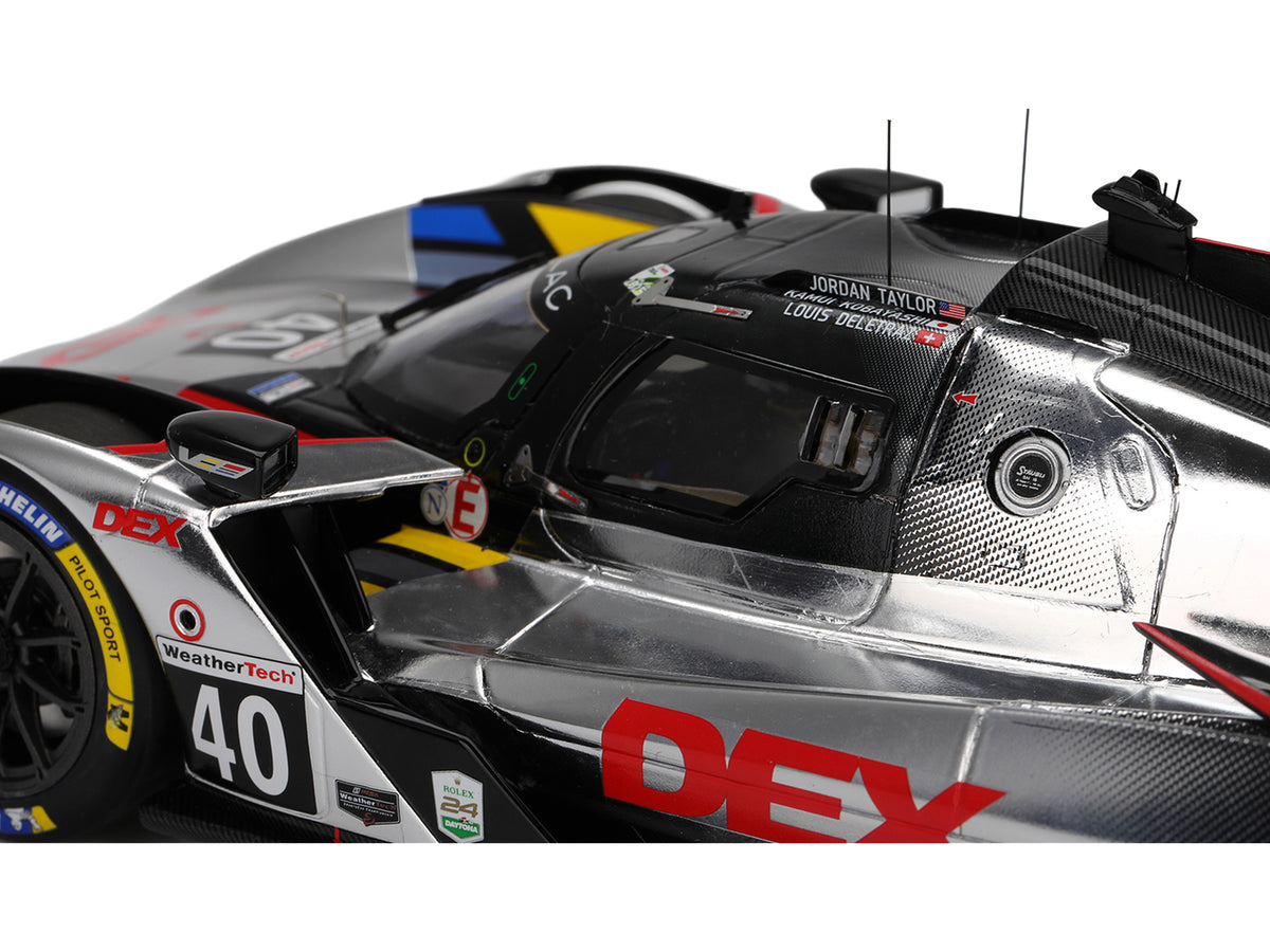 Cadillac V-Series.R #40 Louis Deletraz - Kamui Kobayashi - Jordan Taylor 'Cadillac Wayne Taylor Racing' IMSA '24 Hours of Daytona' (2025) 1/18 Model Car by Top Speed