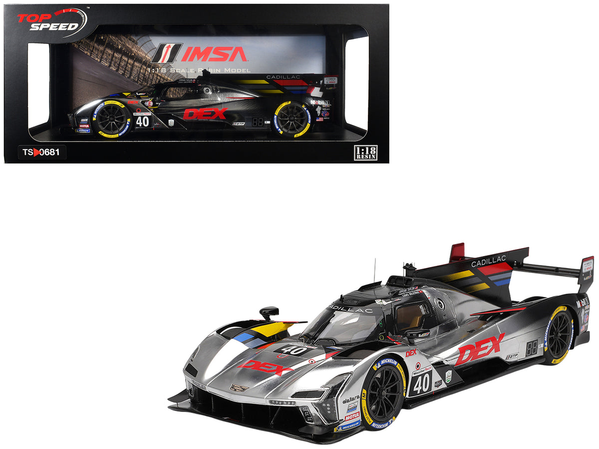 Cadillac V-Series.R #40 Louis Deletraz - Kamui Kobayashi - Jordan Taylor 'Cadillac Wayne Taylor Racing' IMSA '24 Hours of Daytona' (2025) 1/18 Model Car by Top Speed
