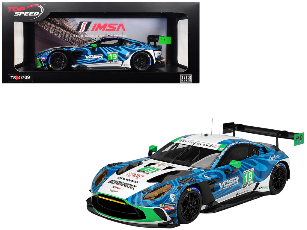 Aston Martin Vantage GT3 EVO #19 Valentin Hasse-Clot - Anthony McIntosh - Maxime Robin - Rory van der Steur 'van der Steur Racing' IMSA '24 Hours of Daytona' (2025) 1/18 Model Car by Top Speed