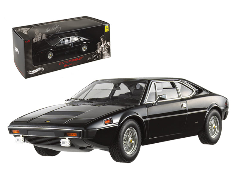 Ferrari Dino 308 GT4 Black (Elvis Presley Owned) 'Elite Edition' Series 1/18 Diecast Model Car by Hot Wheels