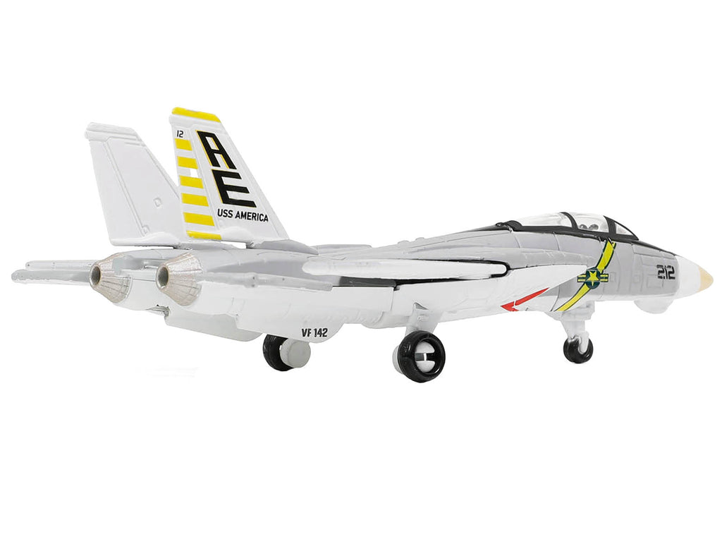 Grumman F-14B Tomcat Fighter Aircraft 'VF-142 Ghostriders' and Section K of USS Enterprise (CVN-65) Aircraft Carrier Display Deck 'Legendary F-14 Tomcat' Series 1/200 Diecast Model by Forces of Valor