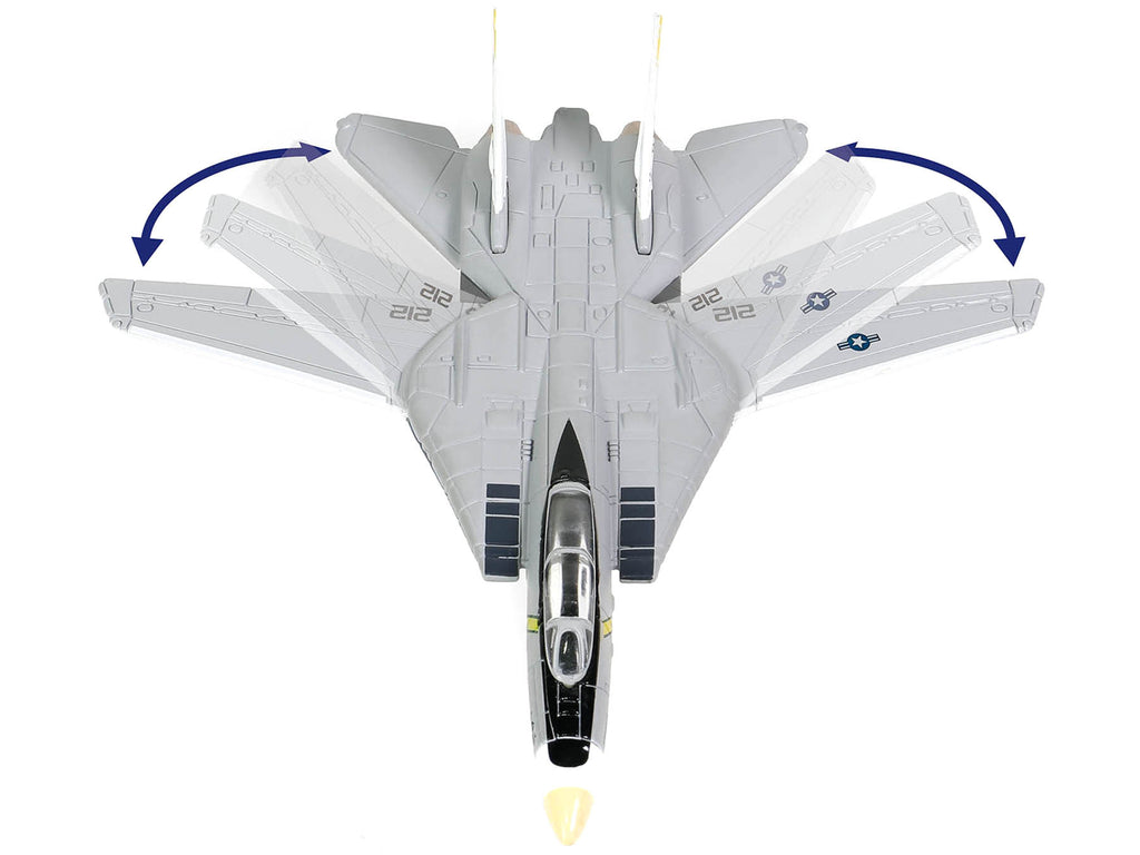 Grumman F-14B Tomcat Fighter Aircraft 'VF-142 Ghostriders' and Section K of USS Enterprise (CVN-65) Aircraft Carrier Display Deck 'Legendary F-14 Tomcat' Series 1/200 Diecast Model by Forces of Valor