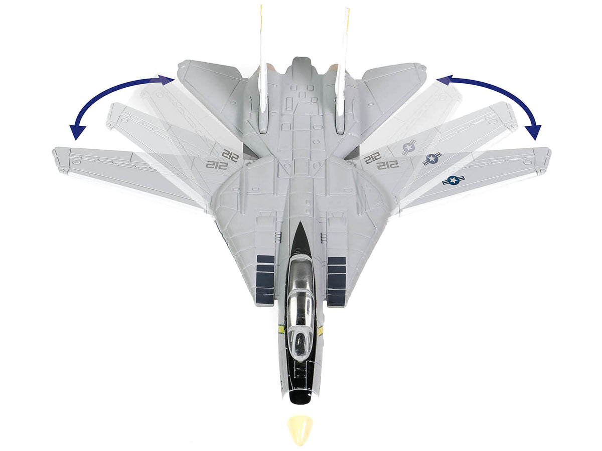 Grumman F-14B Tomcat Fighter Aircraft 'VF-142 Ghostriders' and Section K of USS Enterprise (CVN-65) Aircraft Carrier Display Deck 'Legendary F-14 Tomcat' Series 1/200 Diecast Model by Forces of Valor