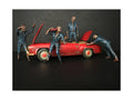 Zombie Mechanics 4 Piece Figurine Set 'Got Zombies??' for 1/24 Scale Models by American Diorama