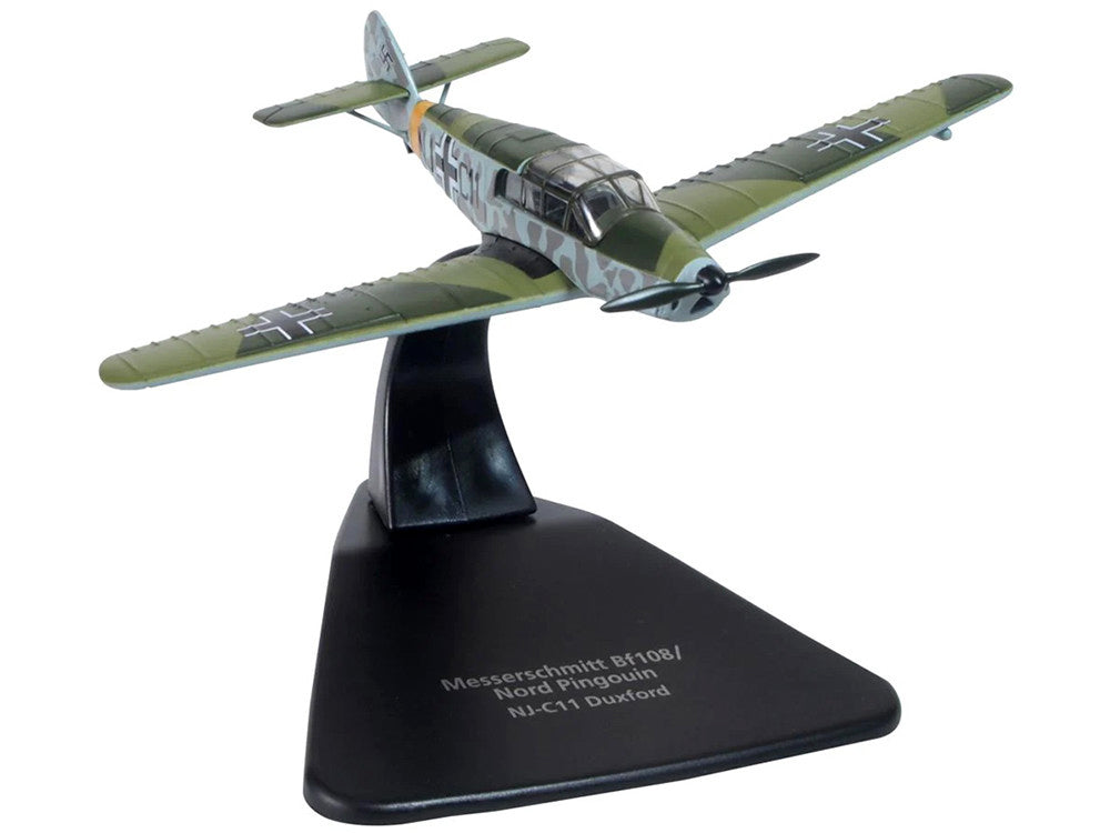 Messerschmitt Bf 108/Nord Pingouin War Plane NJ-C11 Duxford 'Oxford Aviation' Series 1/72 Diecast Model Airplane by Oxford Diecast