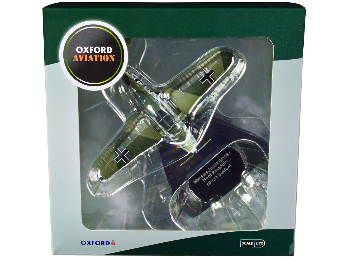 Messerschmitt Bf 108/Nord Pingouin War Plane NJ-C11 Duxford 'Oxford Aviation' Series 1/72 Diecast Model Airplane by Oxford Diecast