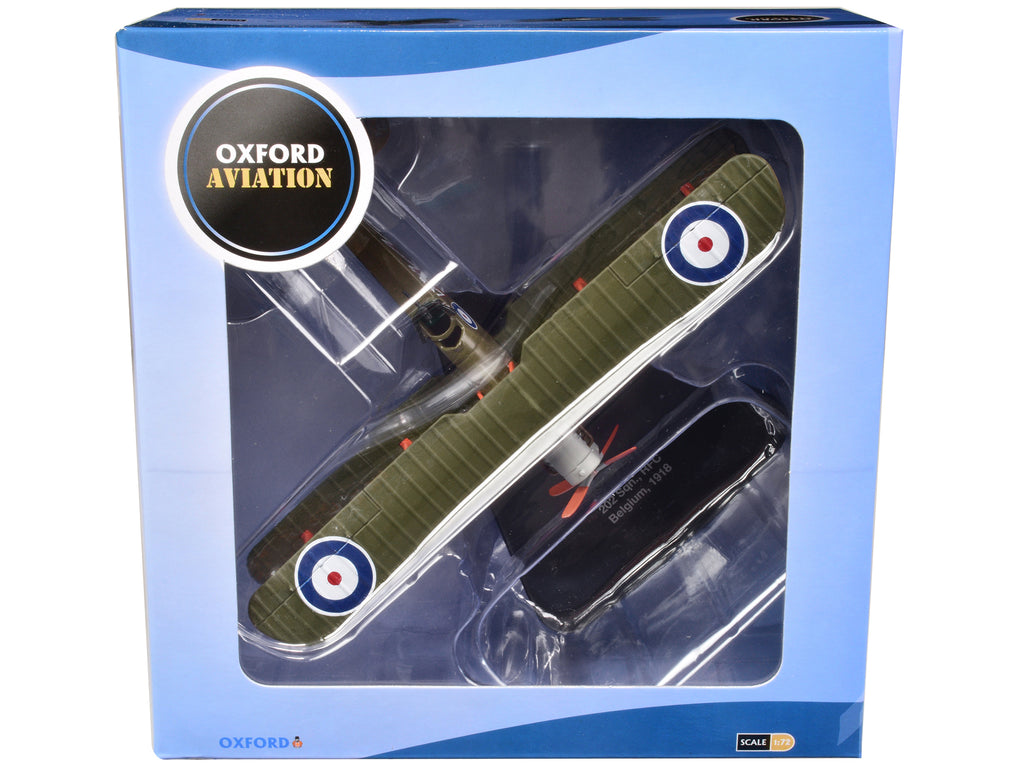 Airco DH4 Bomber Plane '202 Squadron RFC' (1918) 'Oxford Aviation' Series 1/72 Diecast Model Airplane by Oxford Diecast