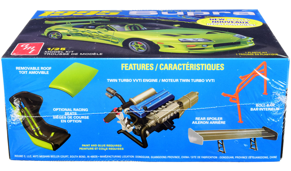 Skill 2 Model Kit 1995 Toyota Supra Convertible 1/25 Scale Model by AMT