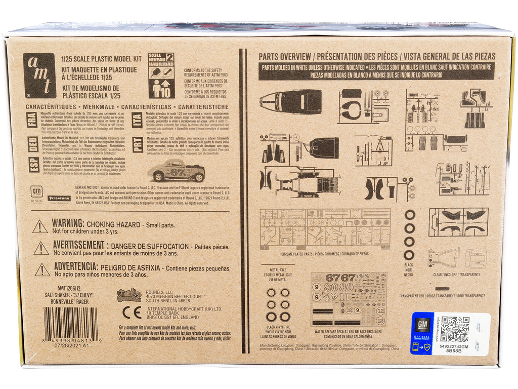 Skill 2 Model Kit 1937 Chevrolet Bonneville Racer 'Salt Shaker' 1/25 Scale Model by AMT