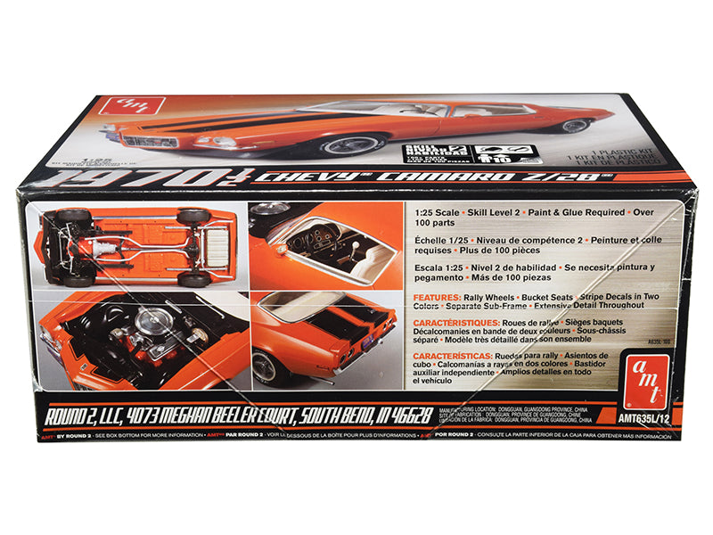 Skill 2 Model Kit 1970 1/2 Chevrolet Camaro Z/28 1/25 Scale Model by AMT