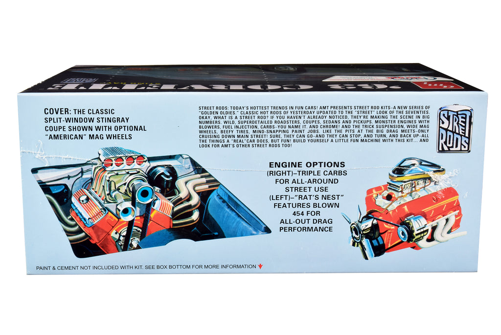 Skill 2 Model Kit 1963 Chevrolet Corvette Stingray 1/25 Scale Model by AMT