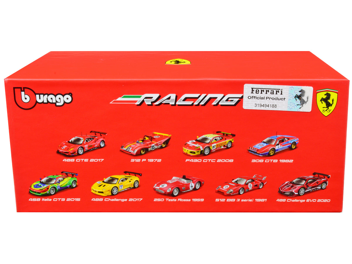 2020 Ferrari 488 Challenge EVO #28 Red with Graphics 'Racing' Series 1/43 Diecast Model Car by Bburago