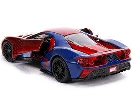 2017 Ford GT 'Spider-Man' Theme 'Marvel' Series 1/32 Diecast Model Car by Jada