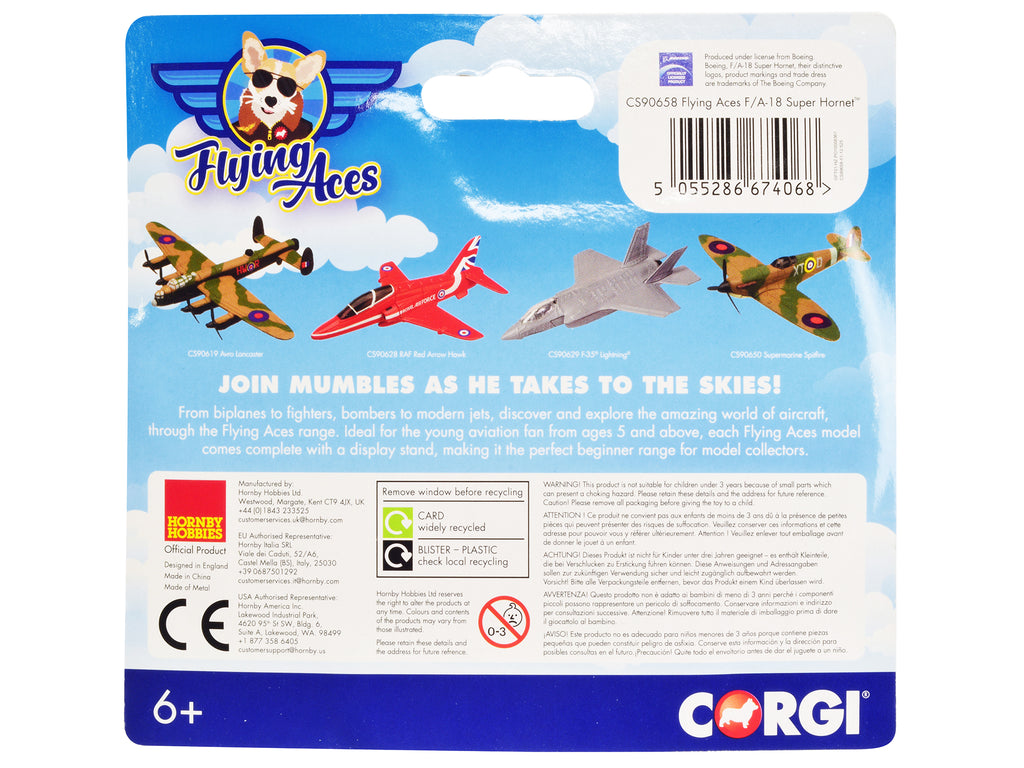 Boeing F/A-18 Super Hornet Fighter Aircraft 'USAF' 'Flying Aces' Series Diecast Model by Corgi