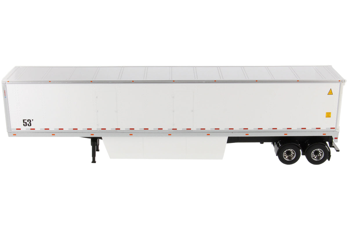 53' Dry Cargo Van Trailer White 'Transport Series' 1/50 Diecast Model by Diecast Masters