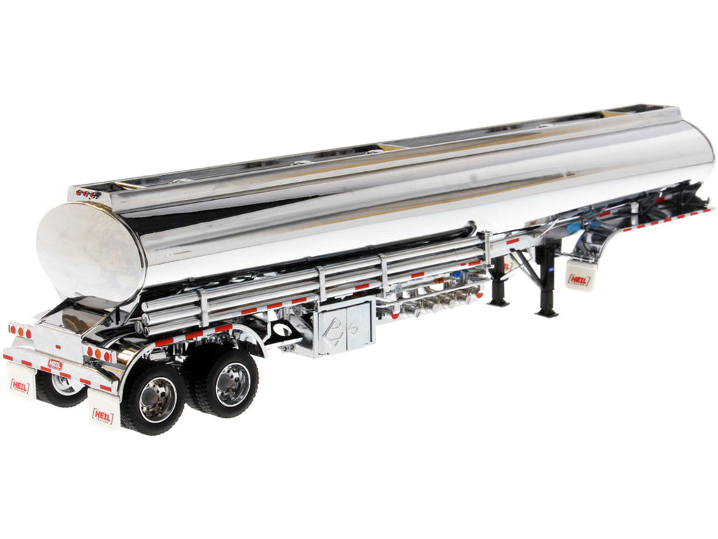 Heil Fleet Duty TM 9300/DT-C4 Petroleum Tanker Trailer Chrome 'Transport Series' 1/50 Diecast Model by Diecast Masters