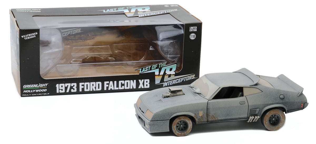 1973 Ford Falcon XB RHD (Right Hand Drive) (Weathered Version) 'Last of the V8 Interceptors' (1979) Movie 1/18 Diecast Model Car by Greenlight