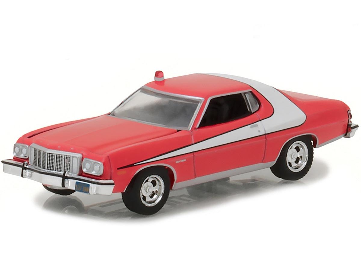 1976 Ford Gran Torino Red with White Stripe 'Starsky and Hutch' (1975-1979) TV Series 'Hollywood Series' Release 18 1/64 Diecast Model Car by Greenlight
