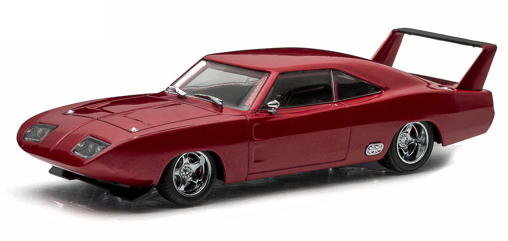 Dom's 1969 Dodge Charger Daytona Maroon 'Fast and Furious 6' Movie (2013) 1/43 Diecast Model Car by Greenlight