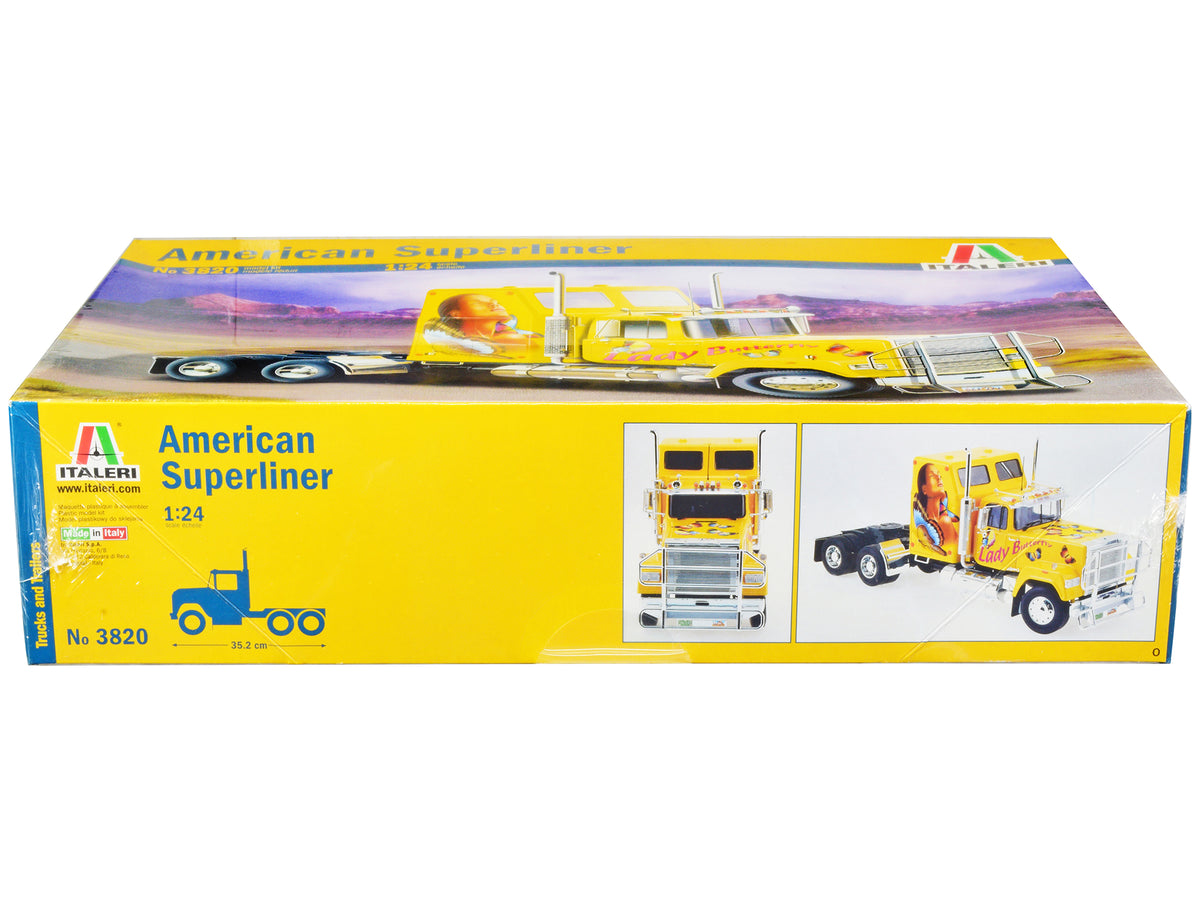 Skill 5 Model Kit American Superliner Truck Tractor 'Lady Butterfly' 1/24 Scale Model by Italeri