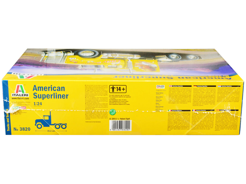Skill 5 Model Kit American Superliner Truck Tractor 'Lady Butterfly' 1/24 Scale Model by Italeri