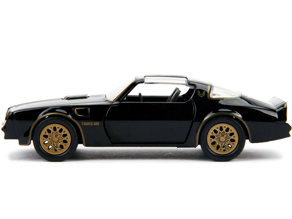 1977 Pontiac Firebird Black 'Smokey and the Bandit' (1977) Movie 'Hollywood Rides' Series 1/32 Diecast Model Car by Jada