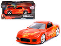 Orange Julius' Mazda RX-7 Orange Metallic with Graphics 'Fast & Furious' Series 1/32 Diecast Model Car by Jada