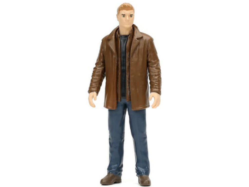 1967 Chevrolet Impala SS Sport Sedan Black and Dean Winchester Diecast Figurine 'Supernatural' (2005-2020) TV Series 'Hollywood Rides' Series 1/24 Diecast Model Car by Jada