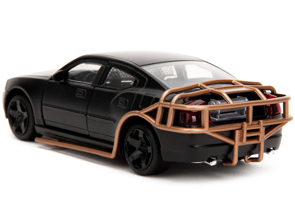 2006 Dodge Charger Matt Black with Outer Cage 'Fast & Furious' Series 1/32 Diecast Model Car by Jada