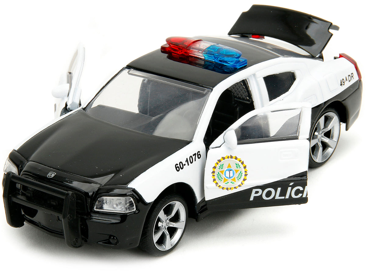 2006 Dodge Charger Police Black and White 'Policia Civil' 'Fast & Furious' Series 1/32 Diecast Model Car by Jada