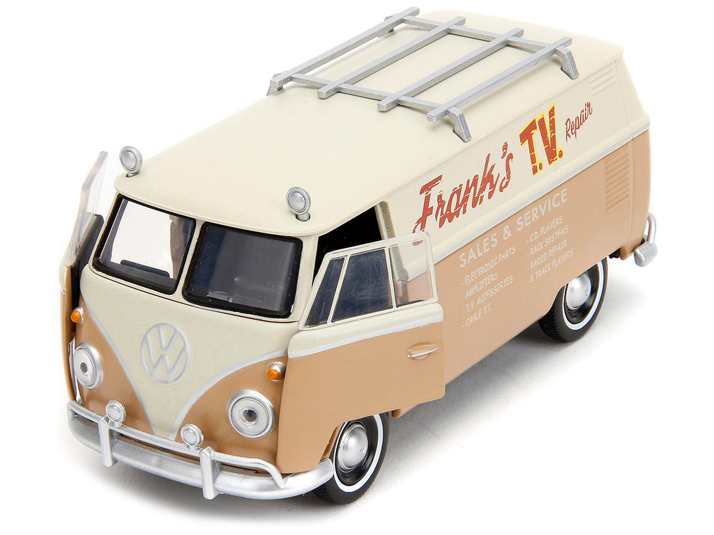 Volkswagen Bus 'WheelJack' Tan and Beige 'Frank's TV Repair' 'Transformers: Rise of the Beasts' (2023) Movie 'Hollywood Rides' Series 1/32 Diecast Model Car by Jada