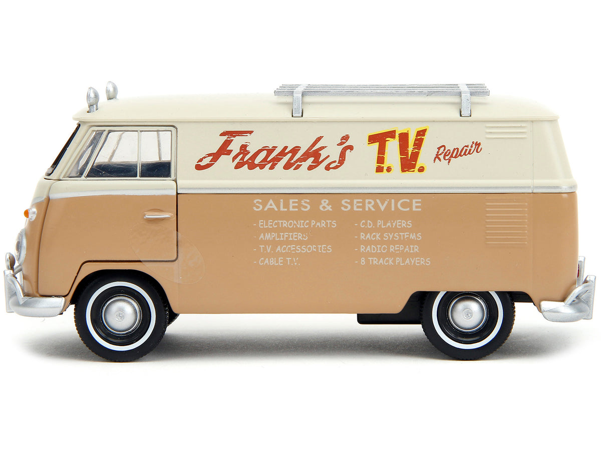 Volkswagen Bus 'WheelJack' Tan and Beige 'Frank's TV Repair' 'Transformers: Rise of the Beasts' (2023) Movie 'Hollywood Rides' Series 1/32 Diecast Model Car by Jada