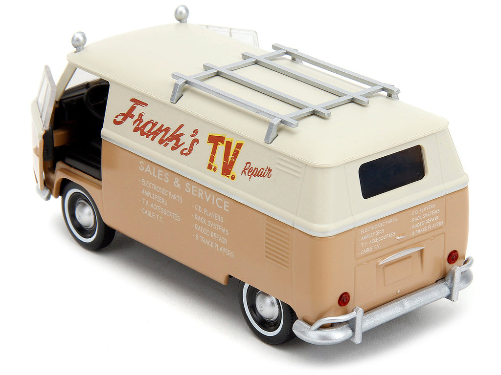 Volkswagen Bus 'WheelJack' Tan and Beige 'Frank's TV Repair' 'Transformers: Rise of the Beasts' (2023) Movie 'Hollywood Rides' Series 1/32 Diecast Model Car by Jada