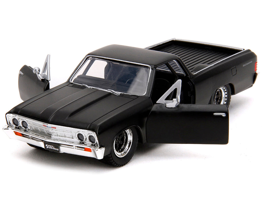 1967 Chevrolet El Camino Matt Black 'Fast & Furious' Series 1/32 Diecast Model Car by Jada