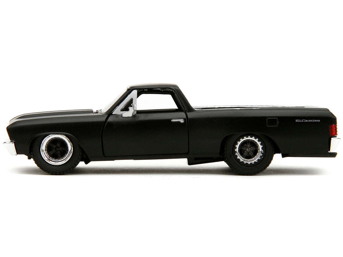 1967 Chevrolet El Camino Matt Black 'Fast & Furious' Series 1/32 Diecast Model Car by Jada