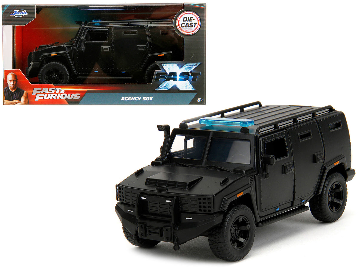 Agency SUV Matt Black 'Fast X' (2023) Movie 'Fast & Furious' Series 1/32 Diecast Model Car by Jada