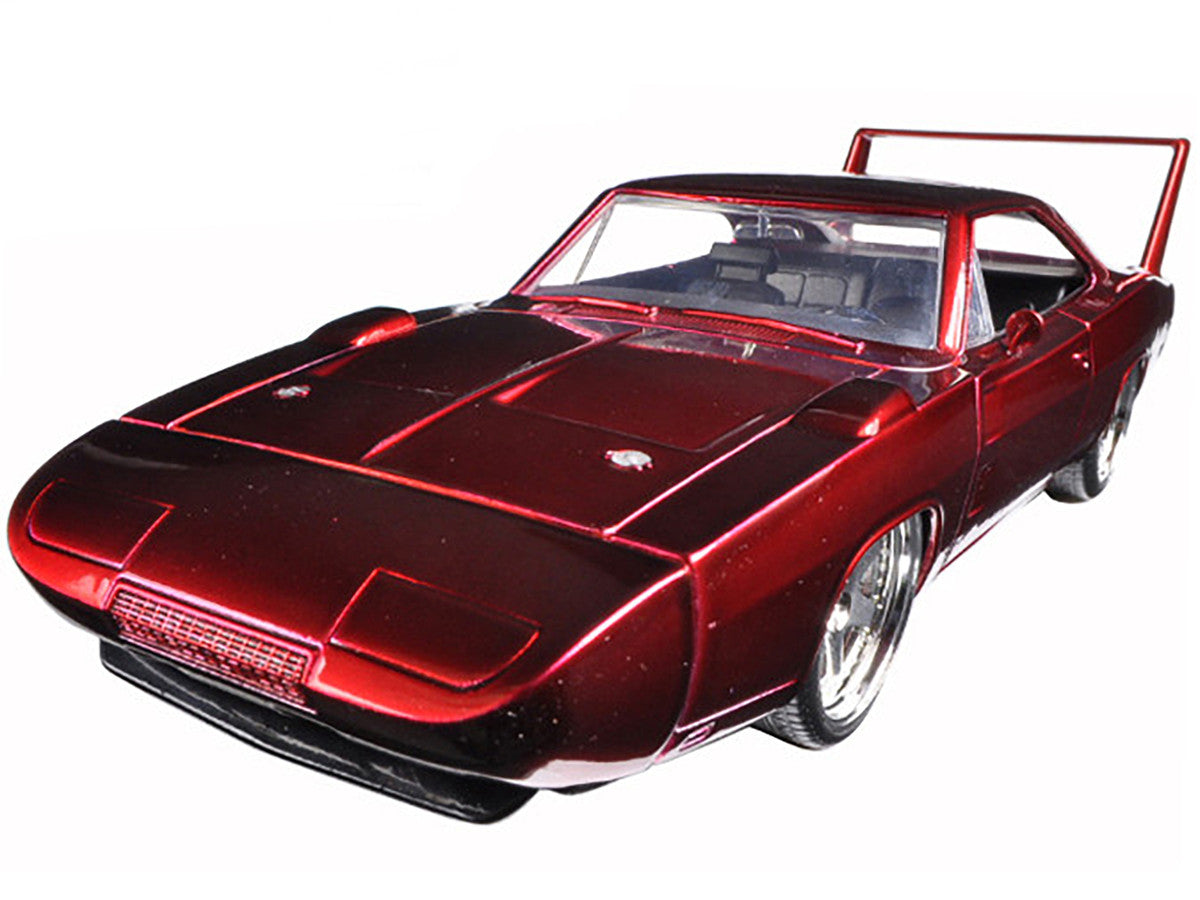 1969 Dodge Charger Daytona Red 'Fast & Furious 6' (2013) Movie '25 Years of Fast & Furious' Series 1/24 Diecast Model Car by Jada